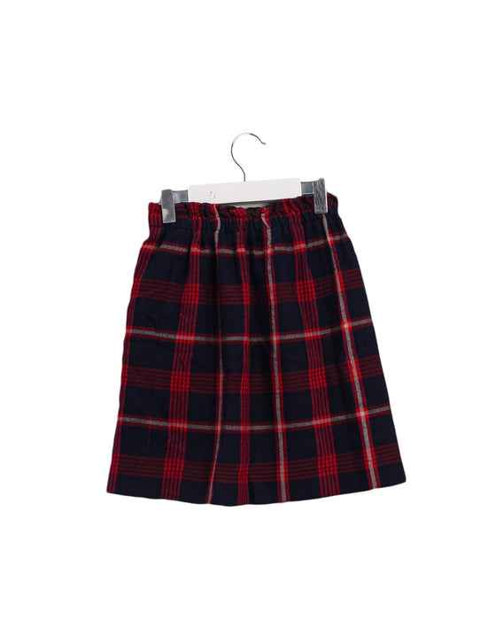 A Navy Mid Skirts from Bonpoint in size 12Y for girl. (Back View)
