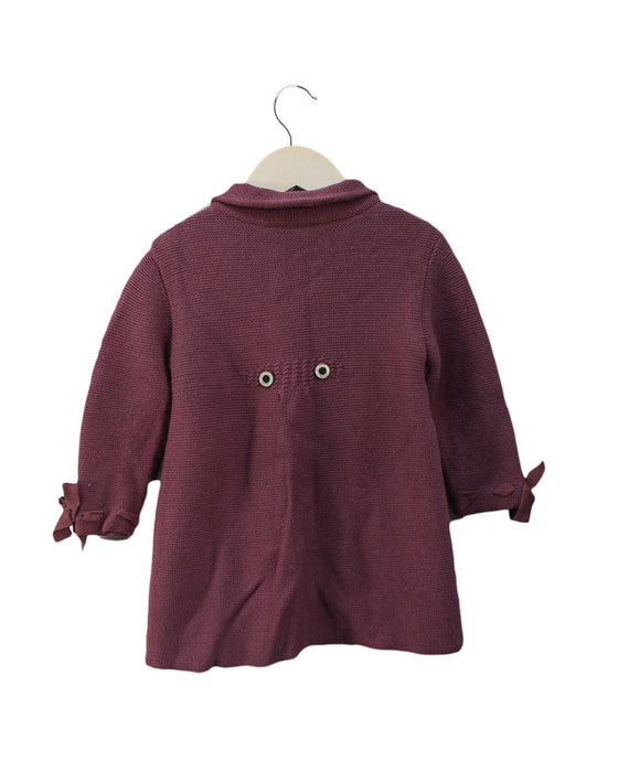A Purple Cardigans from Pili Carrera in size 12-18M for girl. (Back View)