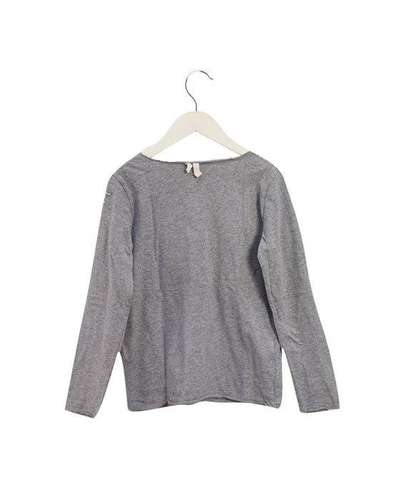 A Grey Long Sleeve Tops from Gray Label in size 7Y for neutral. (Back View)
