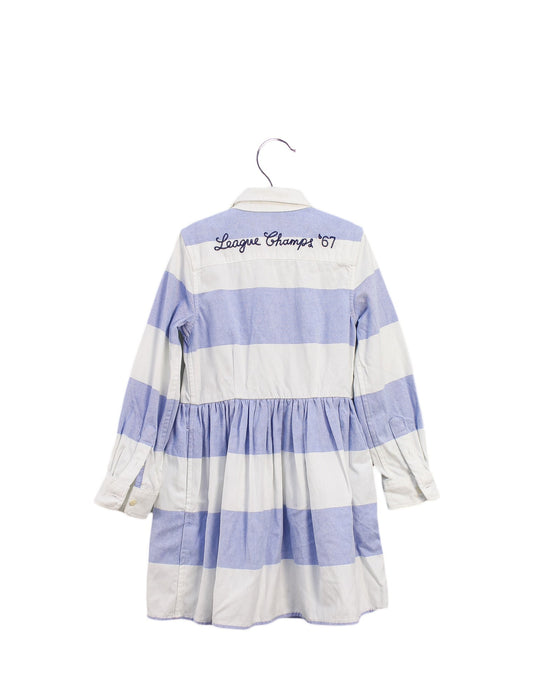 A Blue Long Sleeve Dresses from Ralph Lauren in size 4T for girl. (Back View)