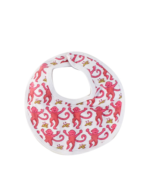 A Pink Bibs from Roberta Roller Rabbit in size O/S for girl. (Front View)