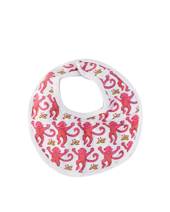 A Pink Bibs from Roberta Roller Rabbit in size O/S for girl. (Front View)