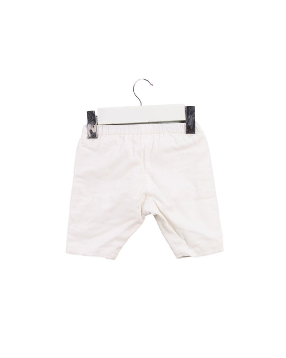 A White Casual Pants from Bonton in size 0-3M for girl. (Back View)