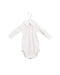 A White Long Sleeve Bodysuits from Bonton in size 0-3M for boy. (Front View)