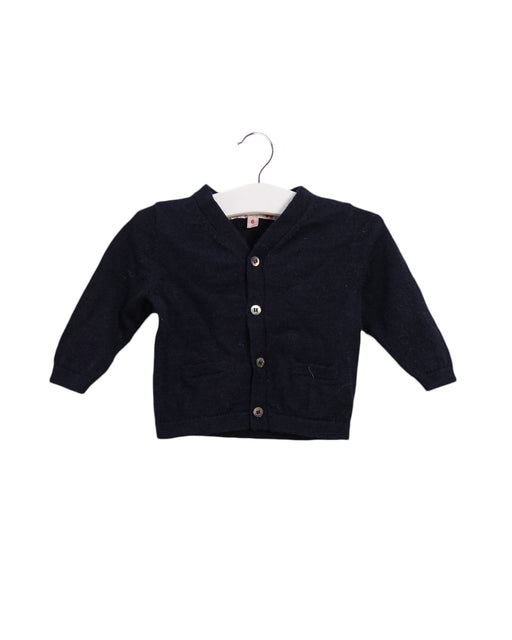 A Navy Cardigans from Bonpoint in size 3-6M for boy. (Front View)