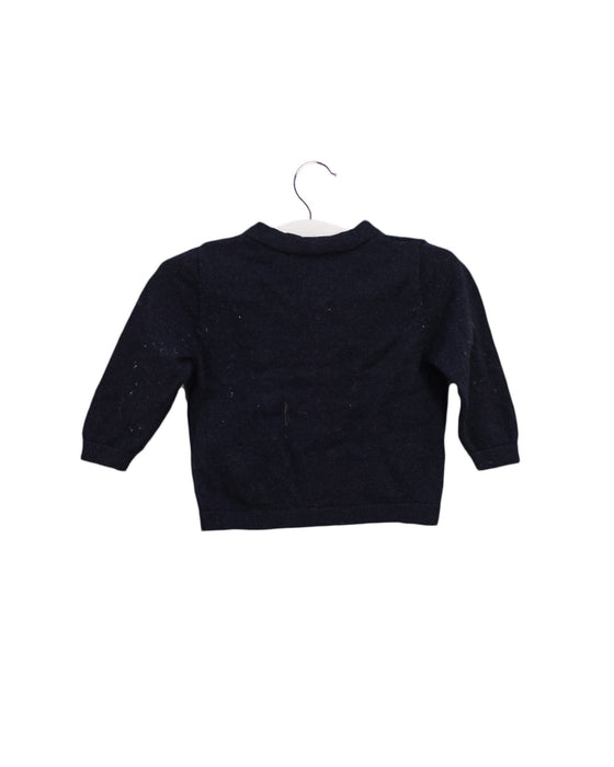 A Navy Cardigans from Bonpoint in size 3-6M for boy. (Back View)