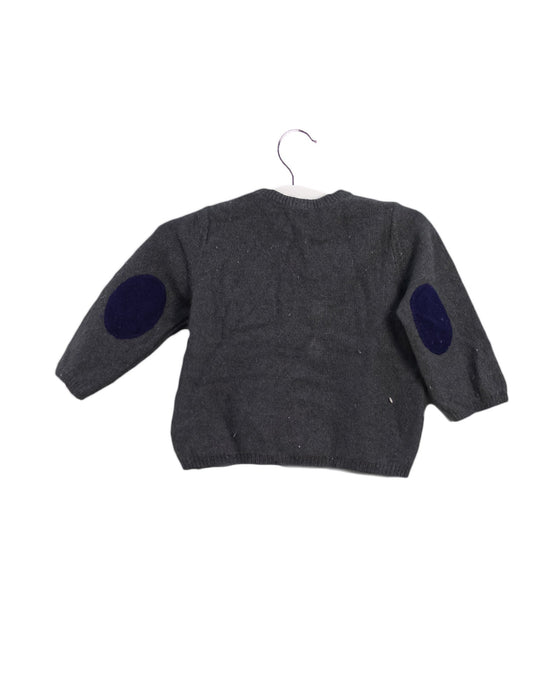 A Grey Knit Sweaters from Bonpoint in size 3-6M for boy. (Back View)