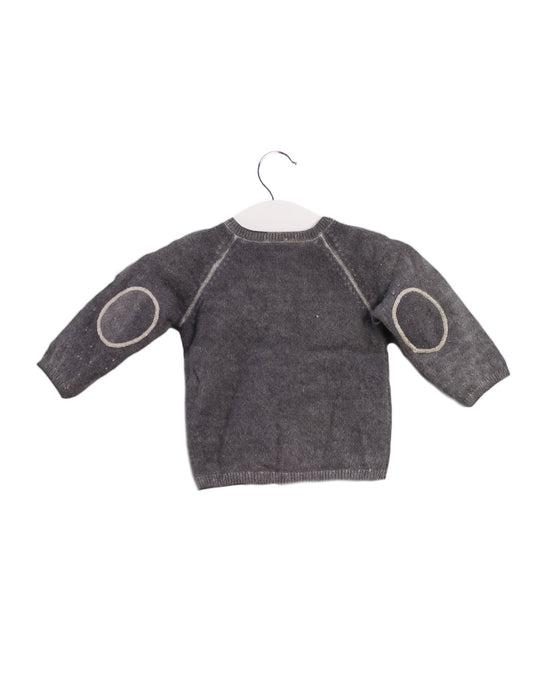 A Grey Knit Sweaters from Bonpoint in size 3-6M for boy. (Back View)