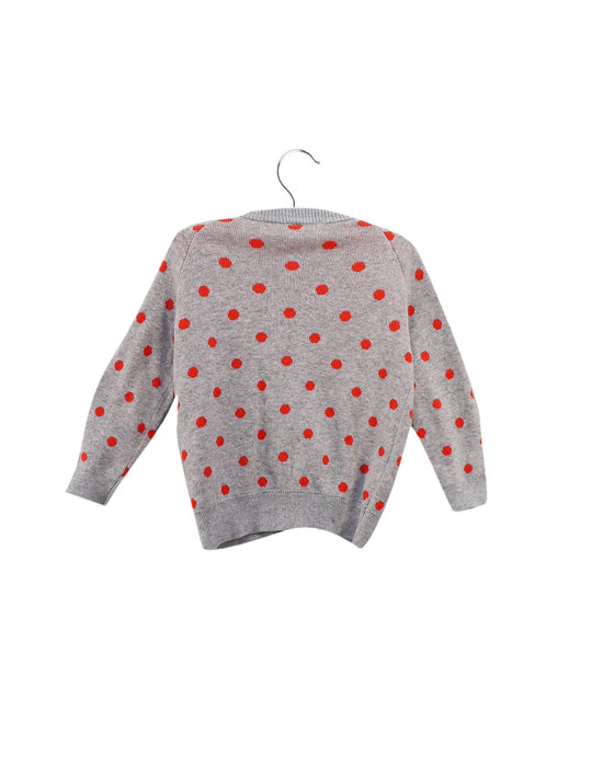 A Grey Cardigans from Seed in size 6-12M for girl. (Back View)