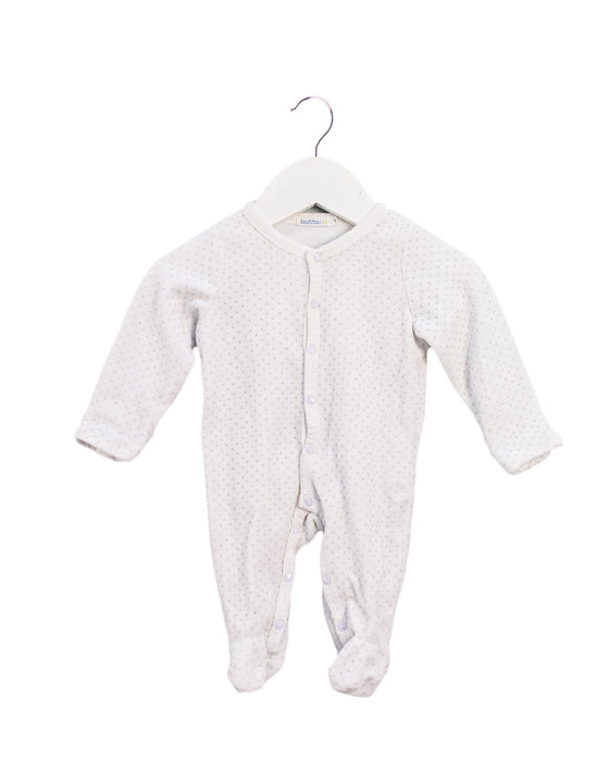A White Long Sleeve Jumpsuits from Bout'Chou in size 0-3M for boy. (Front View)