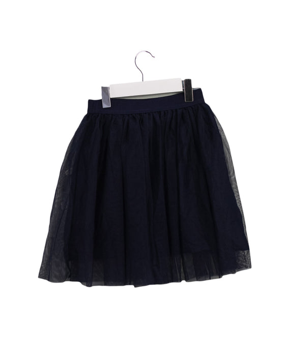A Navy Tulle Skirts from Monoprix in size 6T for girl. (Back View)