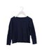 A Navy Long Sleeve Tops from Monoprix in size 6T for girl. (Front View)