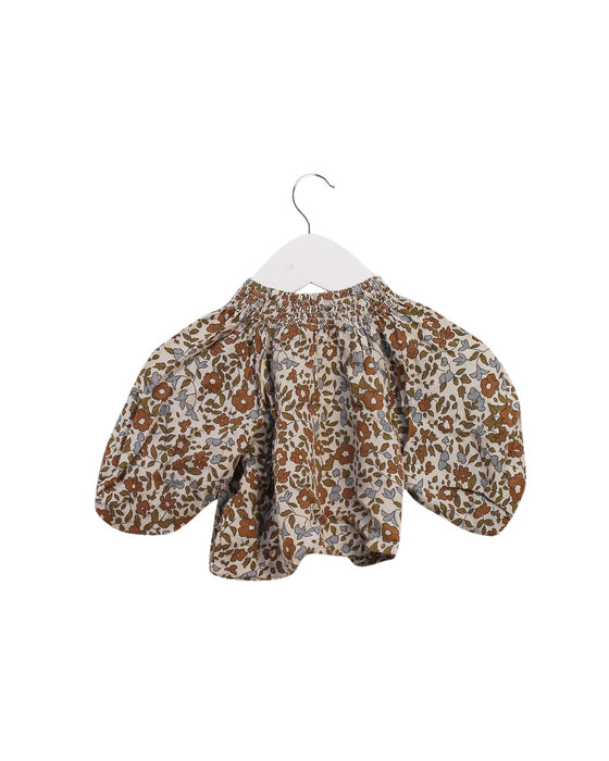 A Brown Long Sleeve Tops from Rylee + Cru in size 0-3M for girl. (Back View)