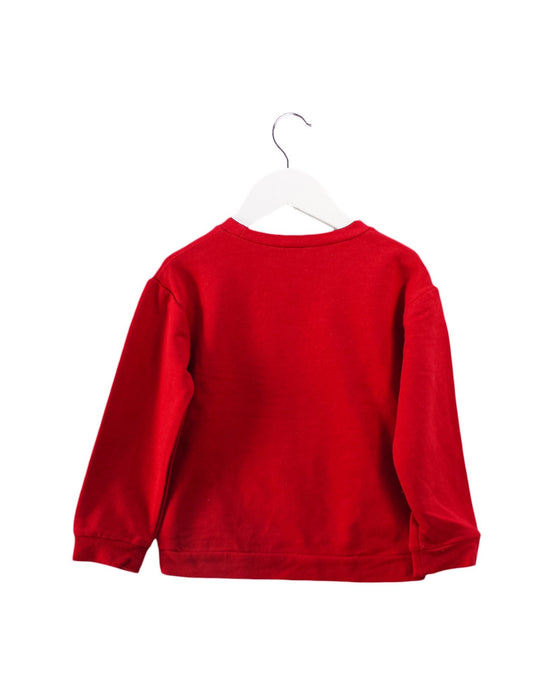 A Red Sweatshirts from Mayoral in size 4T for girl. (Back View)