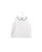 A White Sleeveless Polos from Jacadi in size 4T for girl. (Front View)