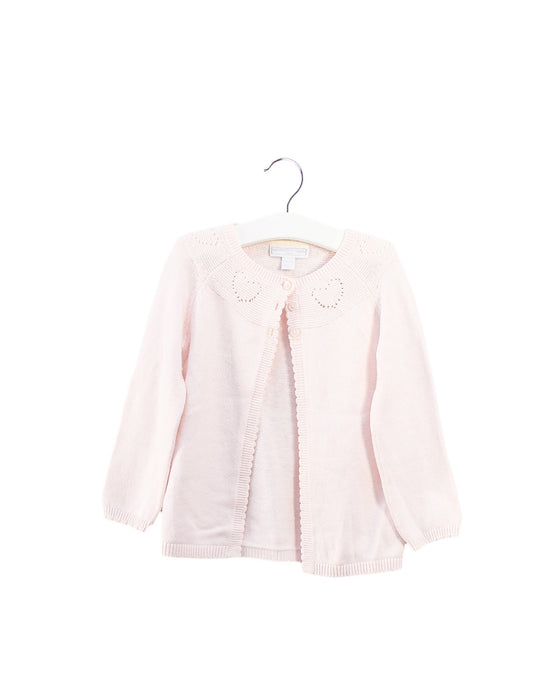 A Pink Cardigans from The Little White Company in size 18-24M for girl. (Front View)