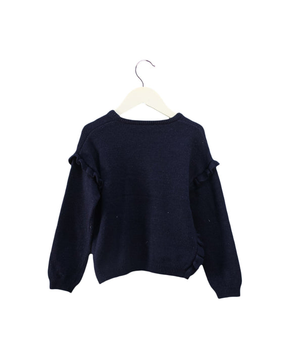 A Navy Knit Sweaters from Mayoral in size 4T for girl. (Back View)