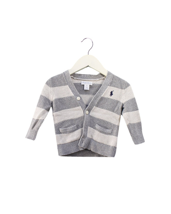 A Grey Cardigans from Ralph Lauren in size 6-12M for boy. (Front View)