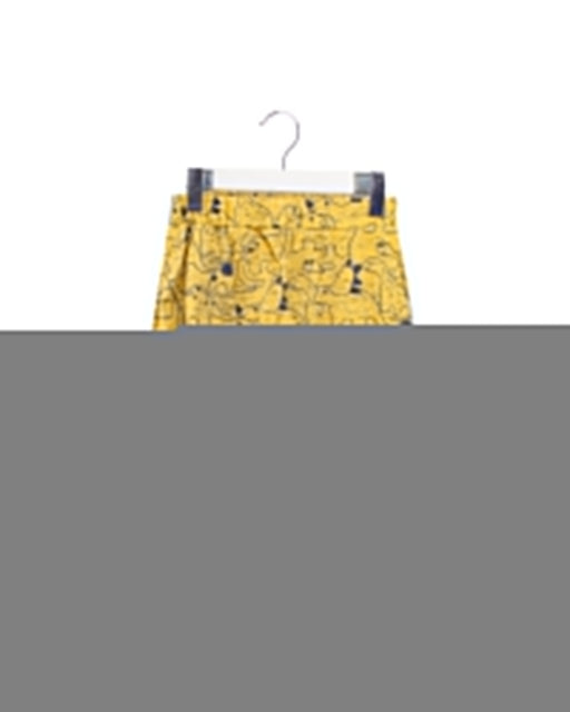 A Yellow Sweatpants from Seed in size 6-12M for boy. (Front View)