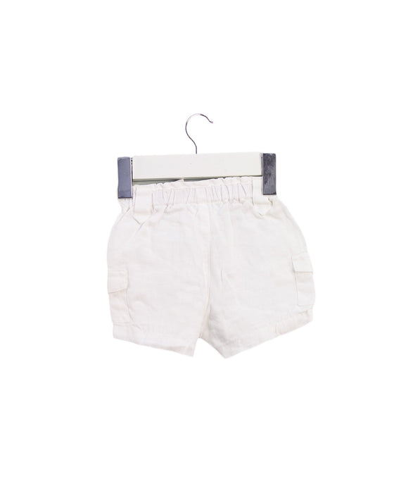 A White Shorts from Jacadi in size 0-3M for neutral. (Back View)