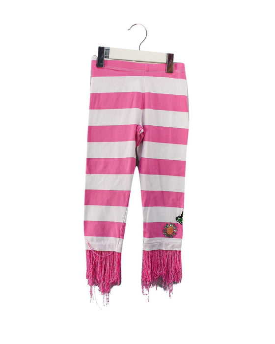 A Pink Leggings from Monnalisa in size 5T for girl. (Front View)
