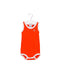 A Orange Sleeveless Bodysuits from Petit Bateau in size 0-3M for boy. (Front View)