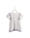 A White Short Sleeve Dresses from Simple Kids in size 4T for girl. (Front View)