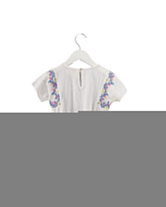 A White Short Sleeve Dresses from Simple Kids in size 4T for girl. (Back View)