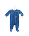 A Blue Onesies from Petit Bateau in size 0-3M for boy. (Front View)
