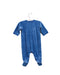 A Blue Onesies from Petit Bateau in size 0-3M for boy. (Back View)