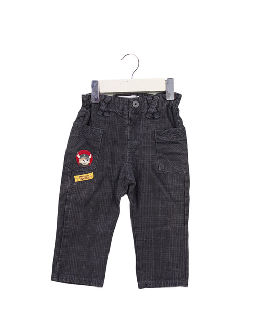 A Black Casual Pants from La Compagnie des Petits in size 6-12M for boy. (Front View)