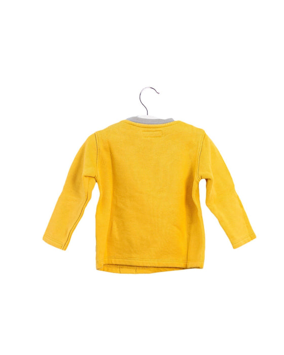 A Yellow Crewneck Sweatshirts from La Compagnie des Petits in size 6-12M for boy. (Back View)