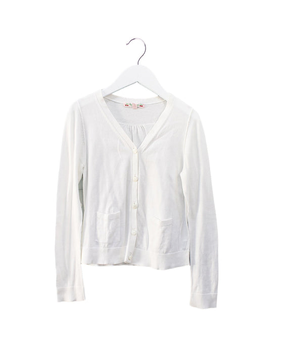 A White Cardigans from Bonpoint in size 8Y for girl. (Front View)