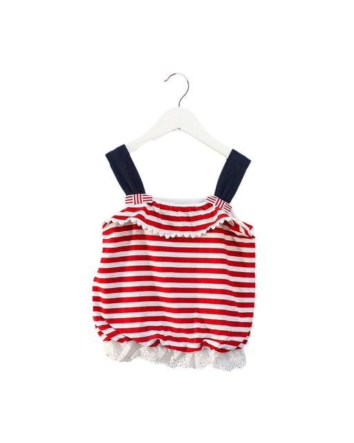 A Red Sleeveless Tops from Nicholas & Bears in size 10Y for girl. (Front View)