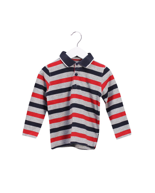 A Navy Long Sleeve Polos from Armani in size 3T for boy. (Front View)