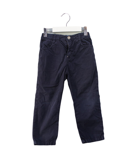 A Navy Casual Pants from Thomas Brown in size 3T for boy. (Front View)