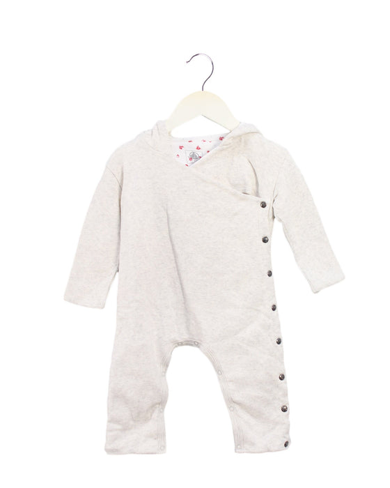 A White Long Sleeve Jumpsuits from Petit Bateau in size 6-12M for boy. (Front View)