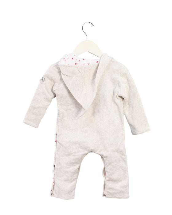 A White Long Sleeve Jumpsuits from Petit Bateau in size 6-12M for boy. (Back View)