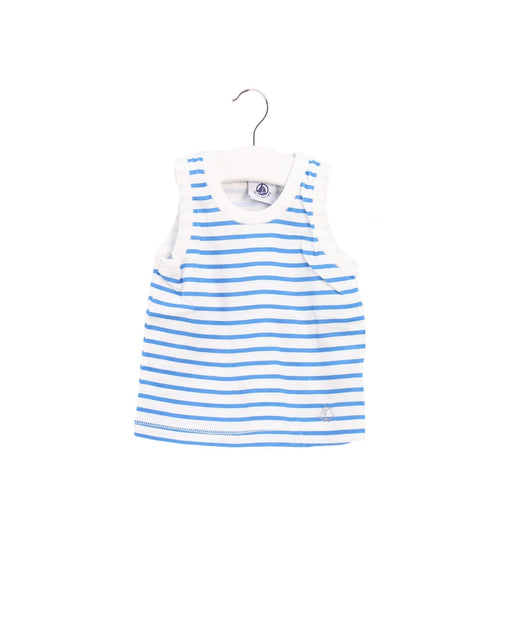 A Blue Shorts Sets from Petit Bateau in size 3-6M for boy. (Front View)