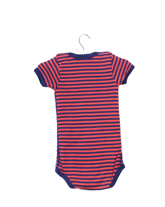 A Red Short Sleeve Bodysuits from Petit Bateau in size 3-6M for boy. (Back View)