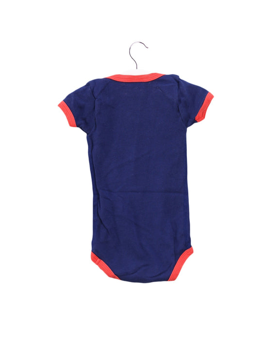 A Navy Short Sleeve Bodysuits from Petit Bateau in size 3-6M for boy. (Back View)