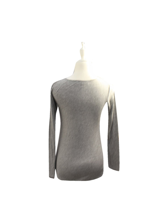 A Grey Long Sleeve Tops from Envie de Fraise in size S for maternity. (Back View)