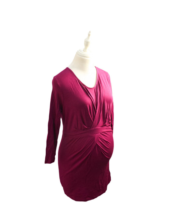 A Purple Long Sleeve Tops from Isabella Oliver in size S for maternity. (Front View)