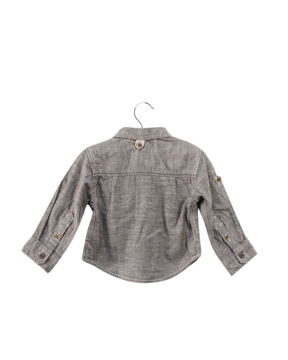 A Brown Shirts from PONEY in size 0-3M for boy. (Back View)