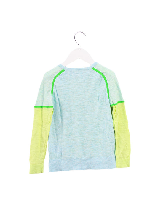 A Yellow Long Sleeve Tops from Crewcuts in size 4T for girl. (Back View)