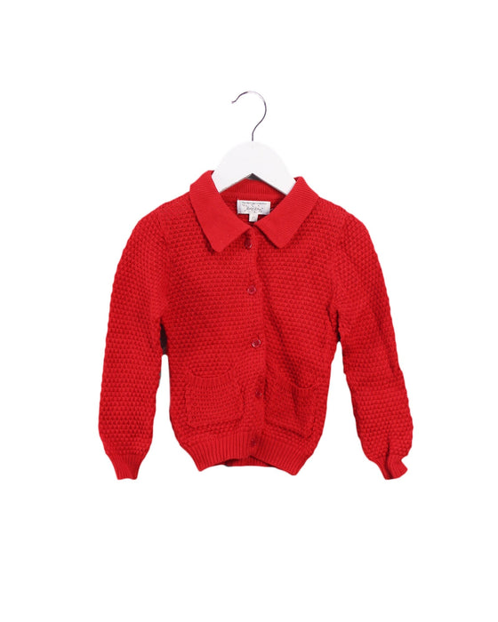 A Red Long Sleeve Polos from Rachel Riley in size 2T for girl. (Front View)