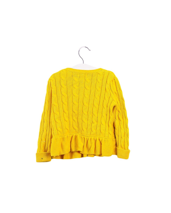A Yellow Cardigans from Ralph Lauren in size 12-18M for girl. (Back View)