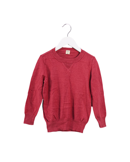 A Red Knit Sweaters from Crewcuts in size 4T for girl. (Front View)