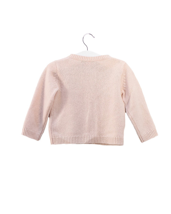 A Pink Cardigans from Bonpoint in size 6-12M for girl. (Back View)