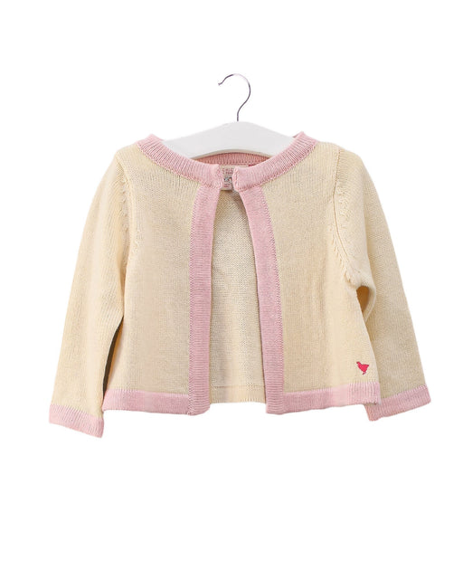 A Pink Cardigans from Pink Chicken in size 6-12M for girl. (Front View)